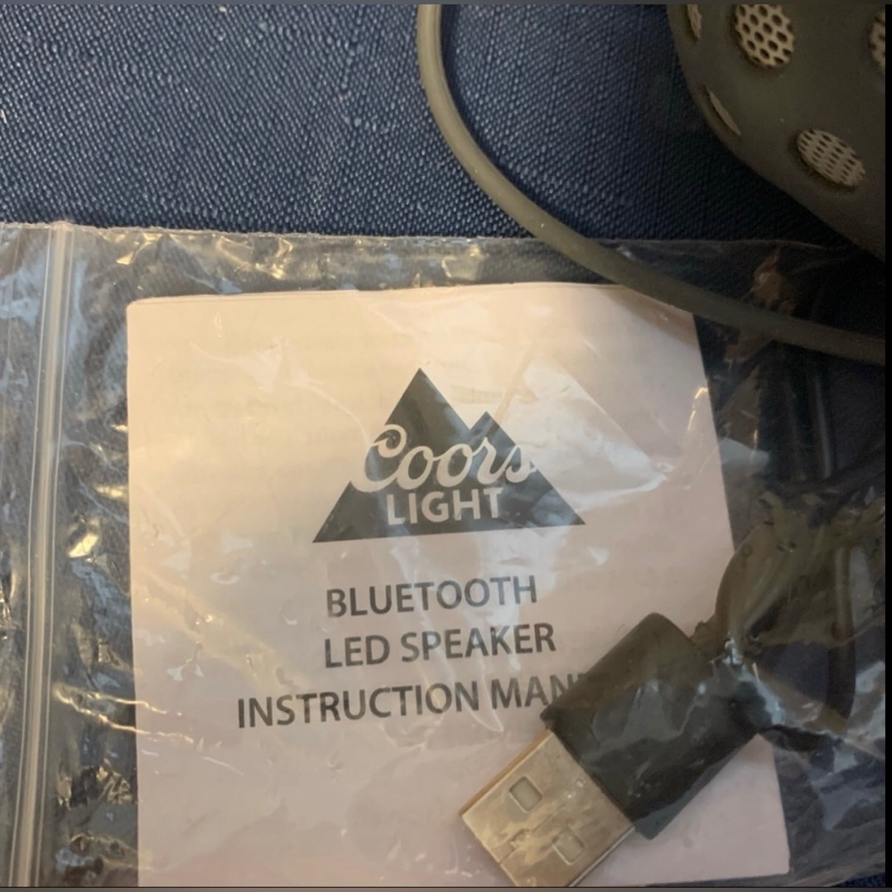 3/$20 LED Coors Light Bluetooth Speaker